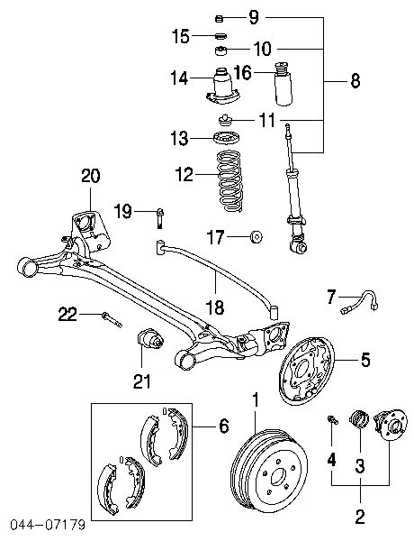 Piasta tylna 4241002080 Toyota