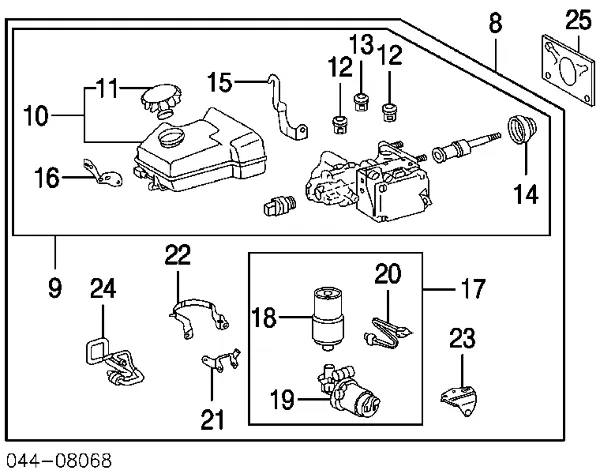 Wzmacniacz próżniowy hamulców Toyota Land Cruiser 100