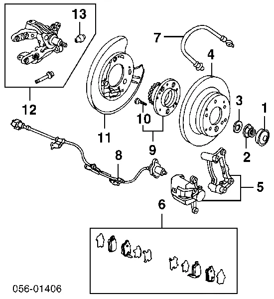 Piasta tylna 42200SX0951 Honda