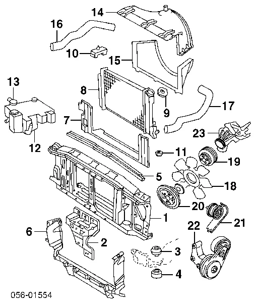 Pompa chłodząca wodna 8124622650 Isuzu