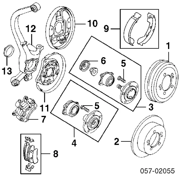 Piasta tylna MR455806 Mitsubishi