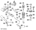 Tuleja stabilizatora tylnego Mitsubishi Galant E5A, E7A, E8A