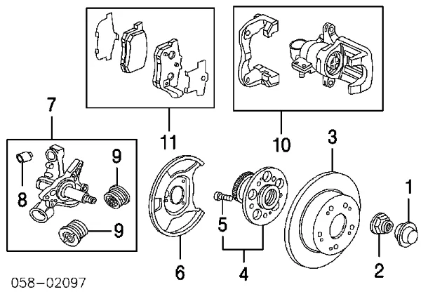 Piasta tylna 42200SED952 Honda