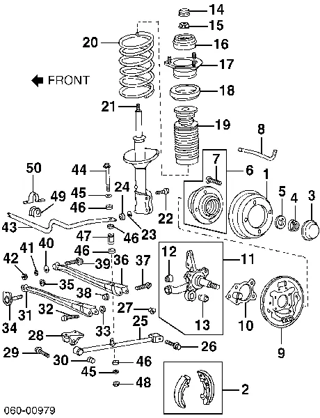 Stabilizator tylny Hyundai Accent I