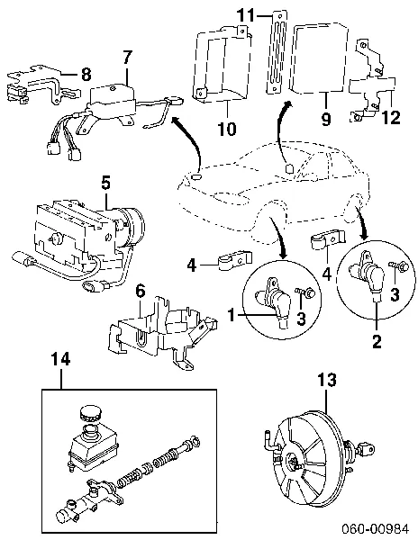 Główny cylinder hamulców 5851029315 Hyundai/Kia