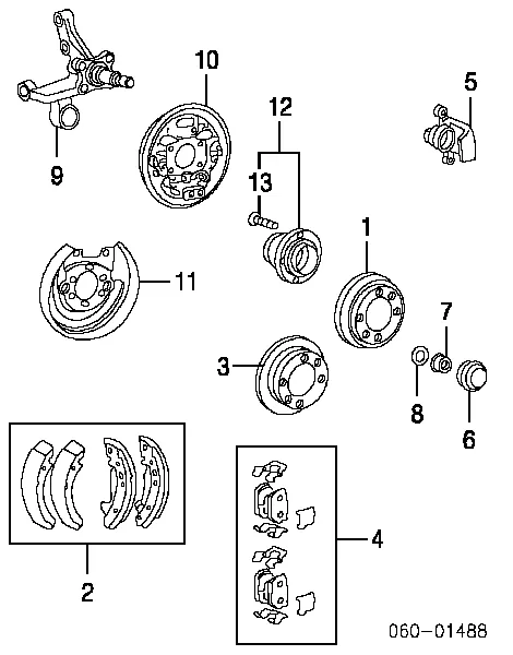 Piasta tylna 527102D100 Hyundai/Kia