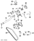 Pas napędowy mechanizmów Mercedes GLK X204