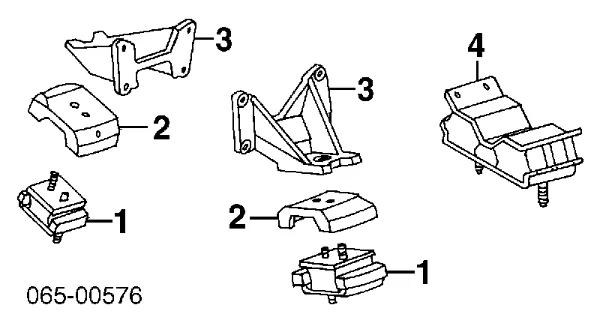Poduszka (podpora) silnika tylna Toyota Land Cruiser 80