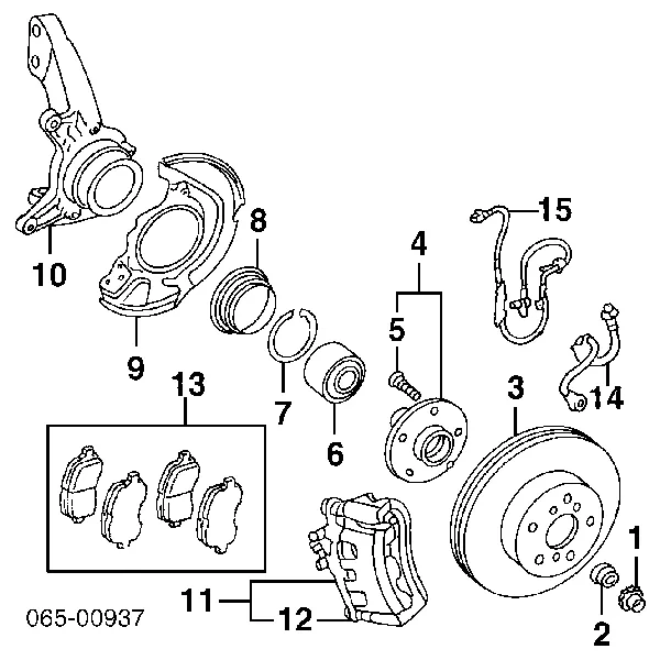 Piasta przednia 4350232070 Toyota