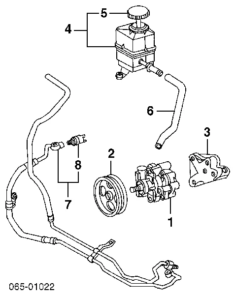 Pompa wspomagania hydraulicznego kierownicy 4432060310 Toyota