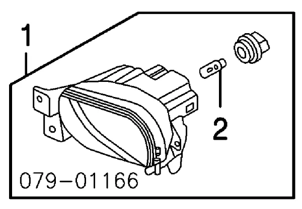 Lampa przeciwmgielna lewa 2232003L Depo/Loro/Abakus