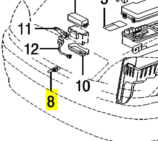 Czujnik temperatury płynu chłodzącego (włączenia wentylatora chłodnicy) MRB40956 MarkBest