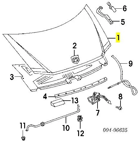 Maska silnika Chrysler Voyager II GS