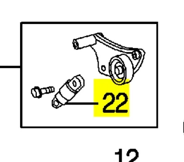 Amortyzator napinacza paska napędowego 1660128011 Toyota
