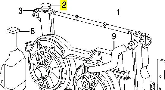 Pokrywa (korek) chłodnicy 2143089905 Nissan/Infiniti