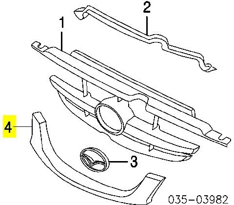 Atrapa grill Mazda Tribute
