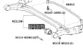 Silentblock tylnej belki Toyota Corolla R10