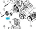 Rolka napinacza paska napędowego Jeep Cherokee XJ