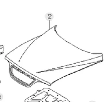 Maska silnika 6102005080 Ssang Yong