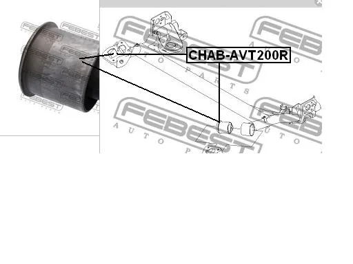 Silentblock tylnej belki J50060D Korea (oem)