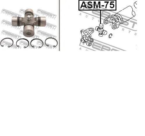 Krzyżak wału Cardana tylnego MK996631 Mitsubishi