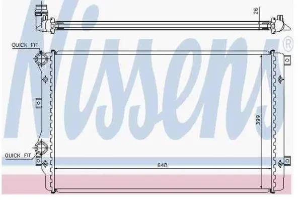 Chłodnica silnika 65280A VAG