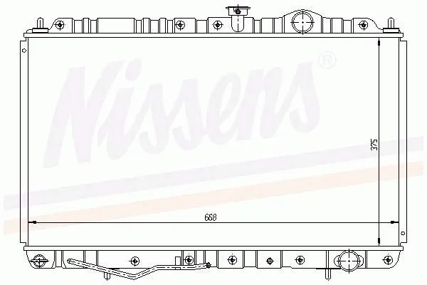 Chłodnica silnika 62845 Nissens
