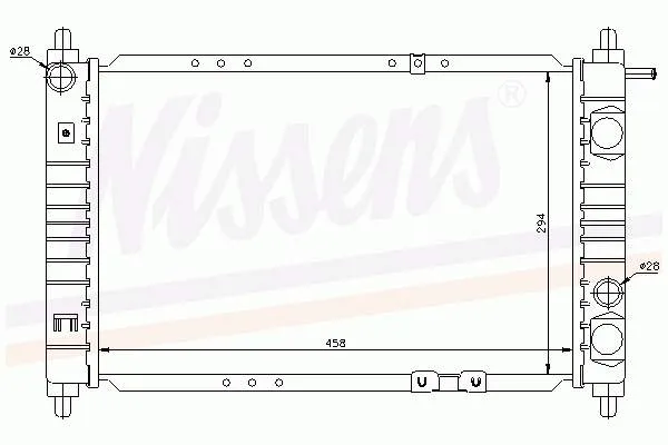 Chłodnica silnika 96314162 General Motors