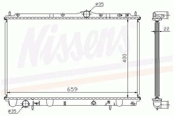 Chłodnica silnika 8602065 Volvo