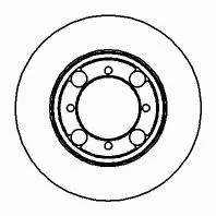 Tarcza hamulcowa przednia MB618628 Mitsubishi