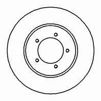 Tarcza hamulcowa przednia 4351226120 Toyota