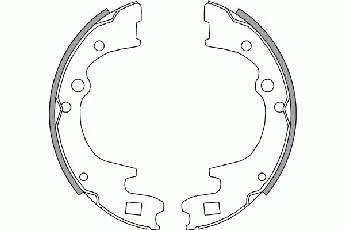 Klocki hamulcowe tylne bębnowe 583054FA01 Hyundai/Kia