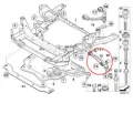 Wahacz zawieszenia przedniego dolny lewy BMW X6 E71