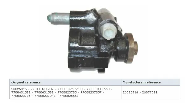 Pompa wspomagania hydraulicznego kierownicy 50048735 Keiko