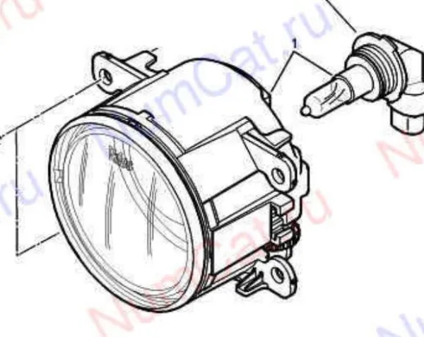 Lampa przeciwmgielna lewa/prawa do Peugeot 407 SW 6E