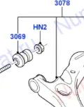 Silentblock przedniego wahacza dolnego Ford Connect PU2