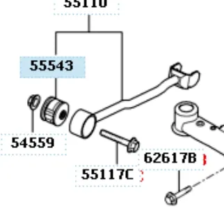 Silentblock wahacza tylnego podłużnego J50531OEM Korea (oem)