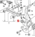 Sworzeń wahacza dolny Audi A4 8EC
