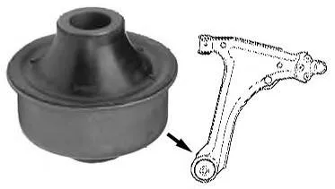 Silentblock przedniego wahacza dolnego 90495046 General Motors