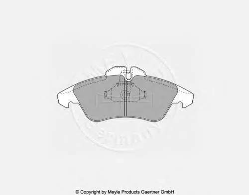Klocki hamulcowe przednie tarczowe 1160109BA AYD