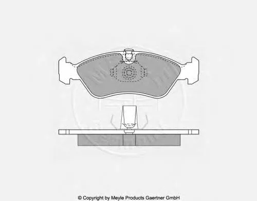 Klocki hamulcowe przednie tarczowe 93176122 General Motors