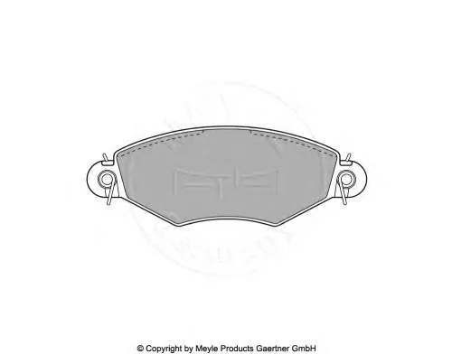 Klocki hamulcowe przednie tarczowe 1617254780 Peugeot/Citroen