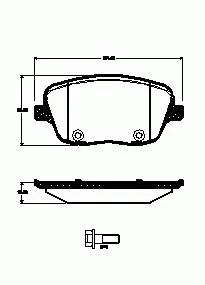 Klocki hamulcowe przednie tarczowe 986424829 Bosch