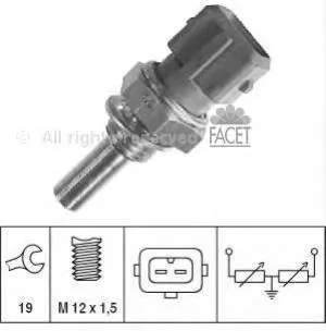 Czujnik temperatury płynu chłodzącego (włączenia wentylatora chłodnicy) 7647004 Fiat/Alfa/Lancia