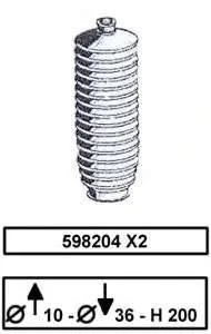Osłona mechanizmu kierowniczego (maglownicy) 30136 Lemforder