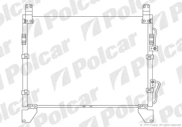 Chłodnica klimatyzacji 7116K8C1 Polcar