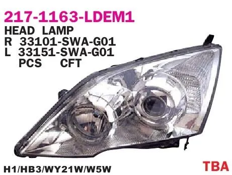 Reflektor lewy Honda CR-V III