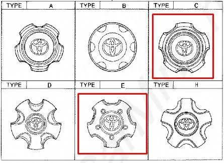 Kołpak do obręczy koła 4260360590 Toyota