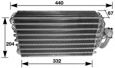 Parownik klimatyzacji 8FV351210011 HELLA