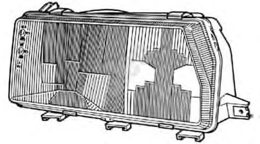 Reflektor prawy Renault 11 5 dr